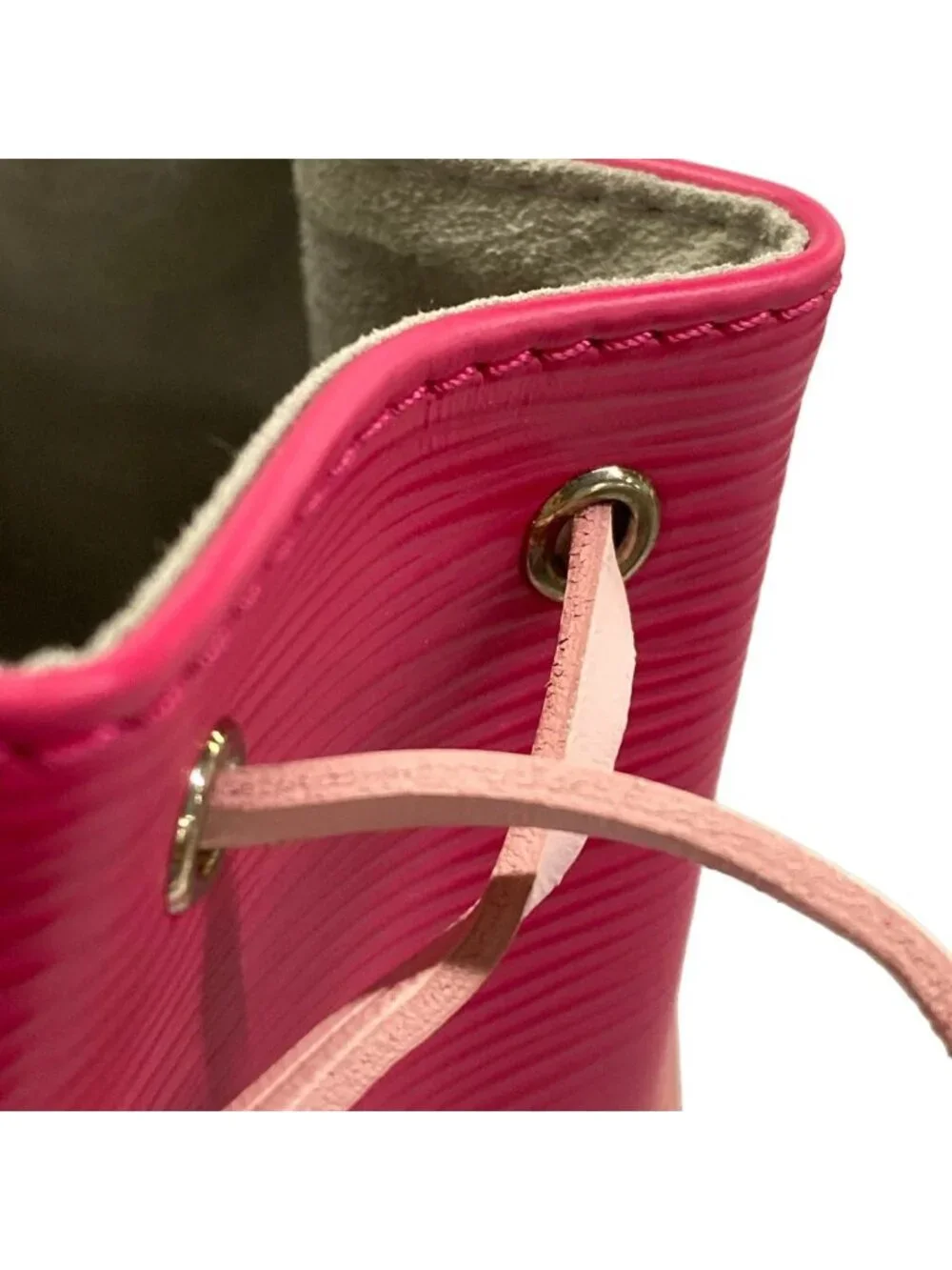 Louis Vuitton Shoulder Bag Epi Nano Noe Pink Leather